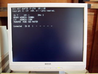 SCSIカードの作動チェック