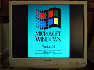 Windows3.1が動いています