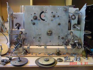 disassembled gear mechanism of Main dial