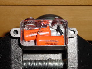 bathtub capacitor replaced with orange drop